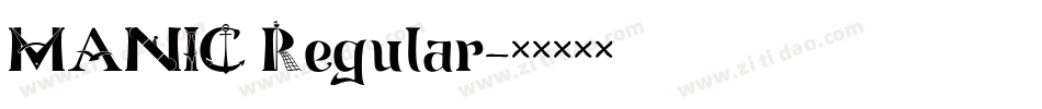 MANIC Regular字体转换